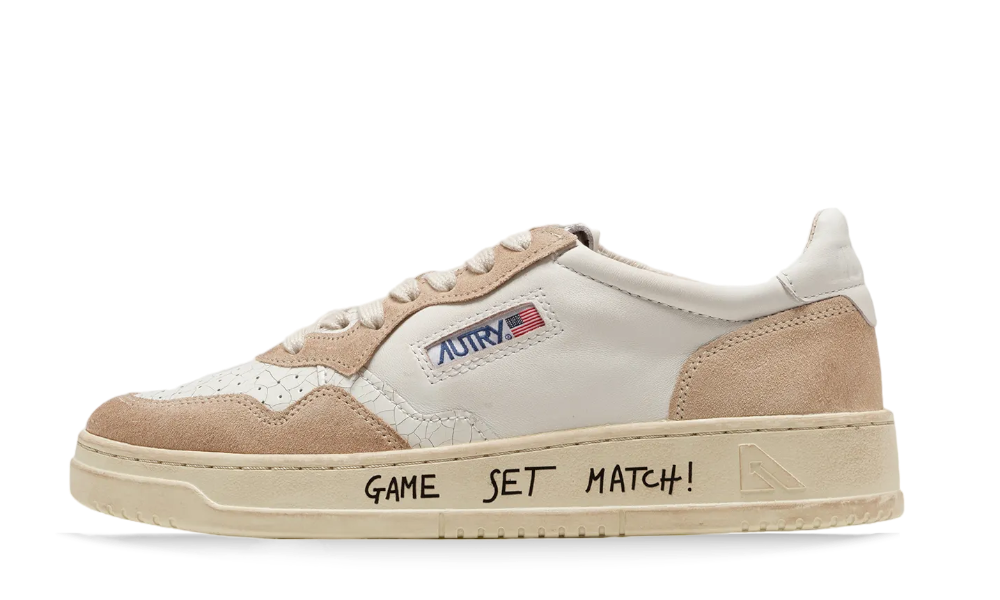 Autry Medalist Low WC06 Cracked Beige - LNS lanovashoes 
