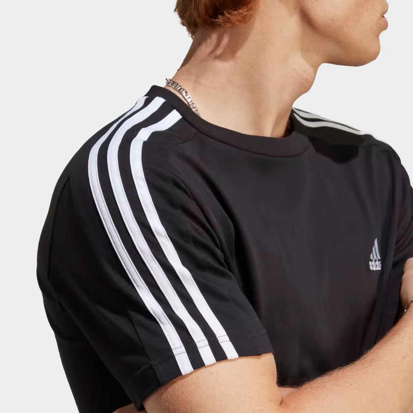 T-Shirt Adidas 3 Stripes Jersey Black