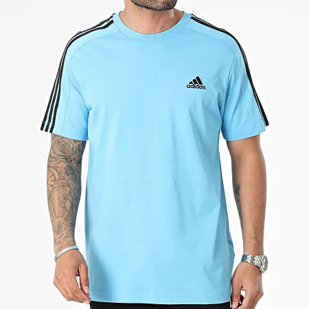 T-Shirt Adidas 3 Stripes Jersey Light Blue