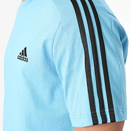T-Shirt Adidas 3 Stripes Jersey Light Blue